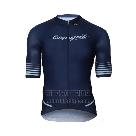 2018 Fietskleding Campagnolo Platino Donker Blauw Korte Mouwen en Koersbroek
